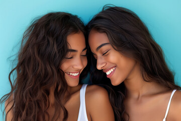 Portrait Photo of a Lesbian Couple, Generative AI