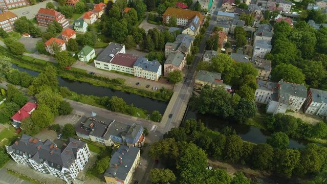 Beautiful Landscape Slupia Baszta Czarownic Slupsk Aerial View Poland