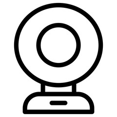 webcam video icon, simple vector design