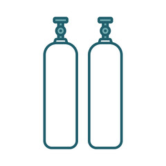 gas cylinder icon vector design template simple and clean