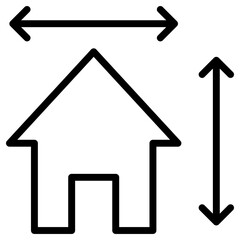 house construction icon, simple vector design