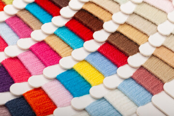 Yarn color card