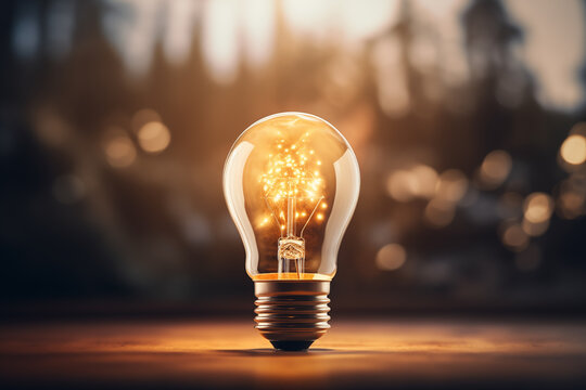 light bulb, business ideas concept