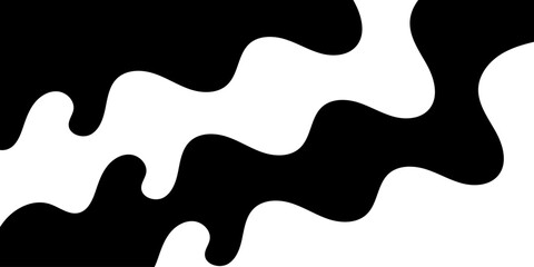 Black on white abstract background, perspective line stripes with 3d dimensional effect