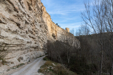 Alcalá del Júcar castle is located on a rock formed by the gorge of the Júcar River, from where...