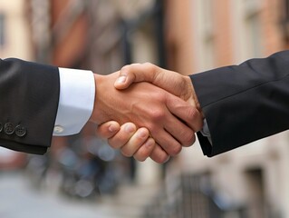 business people shaking hands