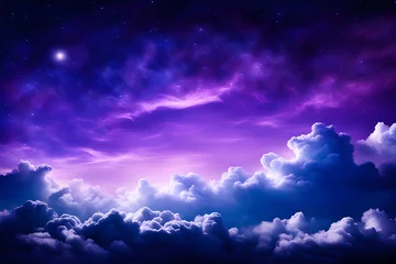 Foto auf Acrylglas purple night sky © RORON