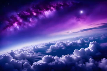 Foto auf Acrylglas purple night sky © RORON