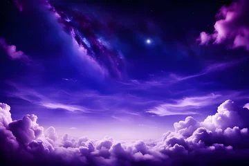 Foto op Plexiglas purple night sky © RORON