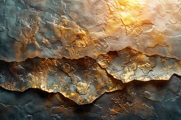 The future is stylish on paper. Luminous golden texture. Prints, wall papers, posters, cards,...