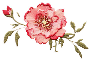 PNG Flower blossom plant embroidery needlework pattern - obrazy, fototapety, plakaty