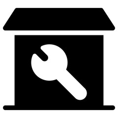 repair home icon, simple vector design