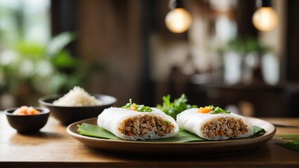 Banh Uot (Steamed Rice Rolls)