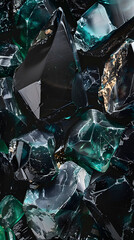 The Mysterious Allure and Spiritual Significance of Obsidian Stones: A Visual Representation