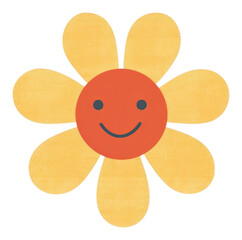 PNG  Flower emoji anthropomorphic inflorescence creativity - obrazy, fototapety, plakaty