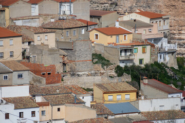 Jorquera,  Church of Our Lady of the Assumption, Albacete autonomous community of Castilla-La Mancha, Spain. Viewpoint