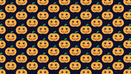 Halloween pattern with pumpkins. happy halloween pumpkin vector pattern.