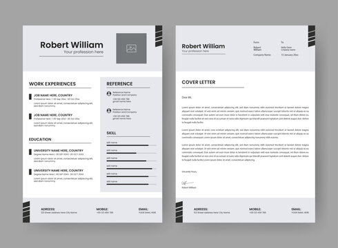 Resume and CV Layout Set.