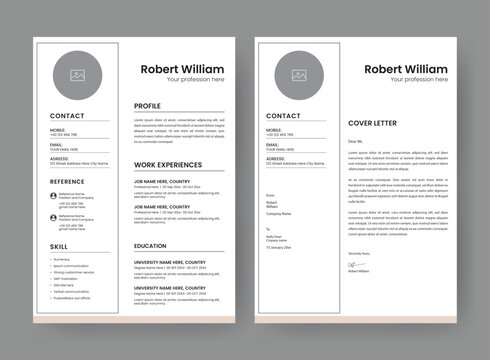 Resume and CV Layout Set.
