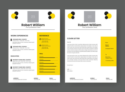 Resume and CV Layout Set.
