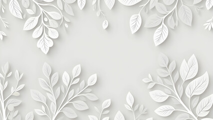 abstract floral frame background with flowers