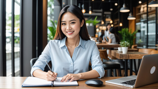 portrait of a businesswoman work and jop concept