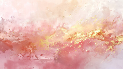 Obraz premium Pink Watercolor Background with Soft, Fluid Texture