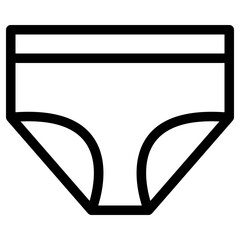 underwear icon, simple vector design