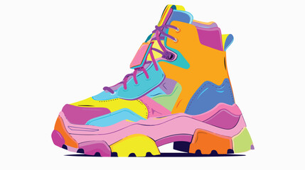 Illustration of a concept shoe for the metaverse