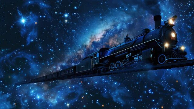 Flying trains in the galaxy