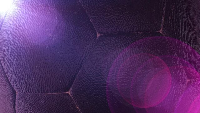 3D football (soccer) purble background