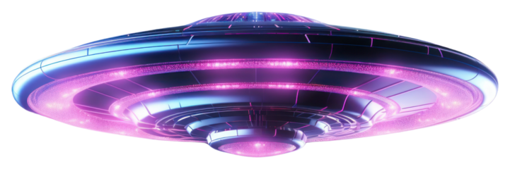 PNG Ufo iridescent transportation illuminated futuristic.
