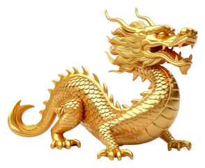 PNG  Chinese dragon dinosaur animal gold