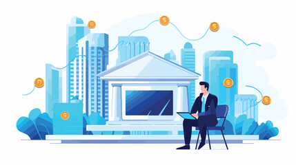 Investment banking isolated cartoon vector illustration