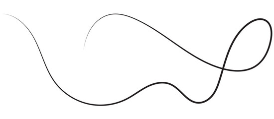 vintage Vector elegant line calligraphy divider and separator, swirl and corner decorative ornament. Floral line design element. Flourish curl element for invitation or vector illustration. 