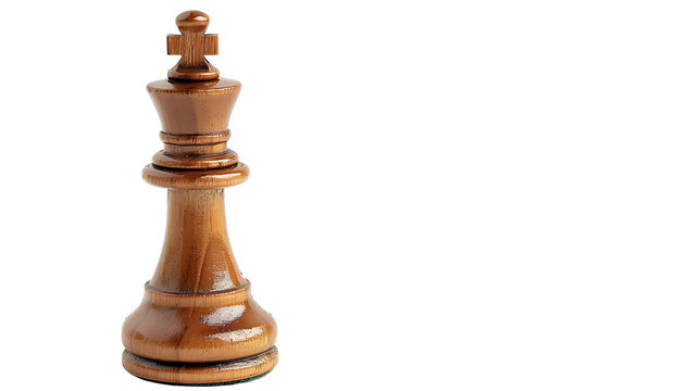 Chess King isolated on white  