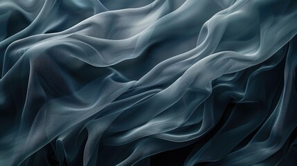 Obraz premium Abstract soft waves on a dark fabric backdrop