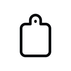 Simple Cutting Board icon. The icon can be used for websites, print templates, presentation templates, illustrations, etc