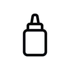 Simple Ketchup Bottle icon. The icon can be used for websites, print templates, presentation templates, illustrations, etc