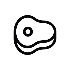 Obraz premium Simple Meat icon. The icon can be used for websites, print templates, presentation templates, illustrations, etc