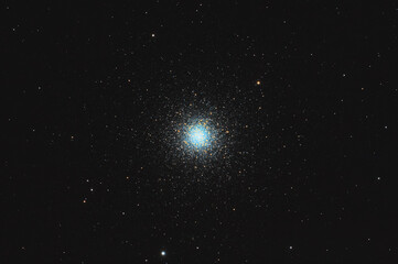 Astro fotografia di un ammasso globulare M 4 ripreso con telescopio - obrazy, fototapety, plakaty