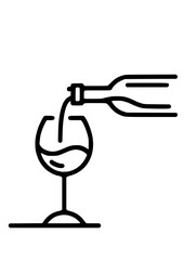 Wine SVG, Wine Glass, Fine Line Wine Print, Wine Glass, Wine Fine Line Art, Wine Silhouette, Wine Clipart, Wine lover