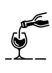 Wine SVG, Wine Glass, Fine Line Wine Print, Wine Glass, Wine Fine Line Art, Wine Silhouette, Wine Clipart, Wine lover