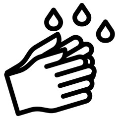 hand wash icon, simple vector design