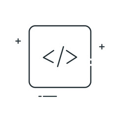 Code Generation Vector Icon Design