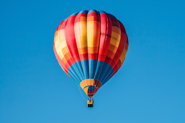 Naklejka premium colorful hot air balloon in sky