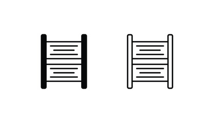 Signboard icon design with white background stock illustration