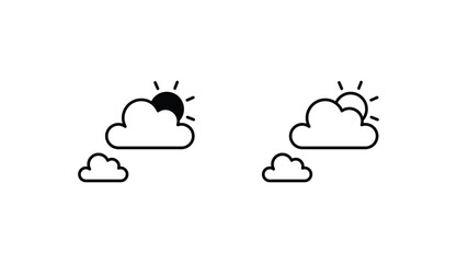 Sun icon design with white background stock illustration