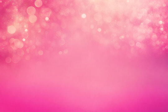 Pink bokeh , a normal simple grainy noise grungy empty space or spray texture , a rough abstract retro vibe shine bright light and glow background template color gradient
