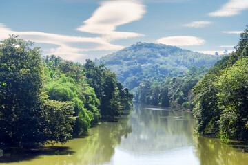 This river flows from the Central plateau in Sri Lanka. The floodplain is home to tropical...